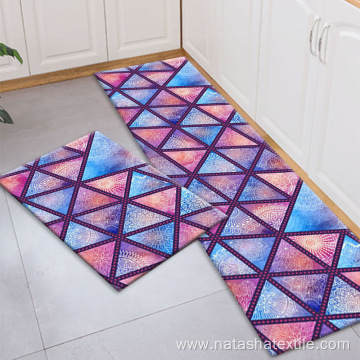 Bohemian bathroom door mat